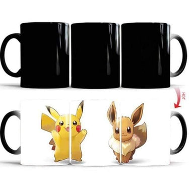 Mug Pokémon Pikachu Thermoréactif & Évoli